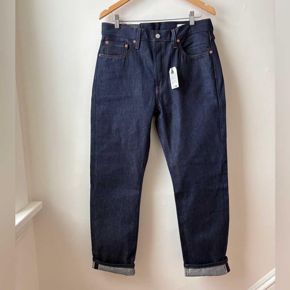 NWT Levis's 501® Selvedge Dark Wash Jeans - Picture 5 of 15